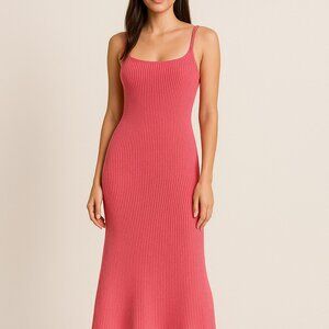 Liana Ribbed Mid Maxi Dress